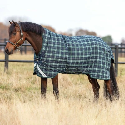 Afbeelding van Rhino Wug Turnout Lite 100g Hunter Check 125/175