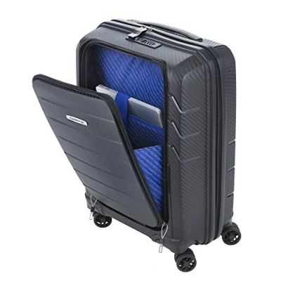 Afbeelding van CarryOn Mobile Worker Zakelijk Handbagage koffer 55cm met USB aansluiting Laptopkoffer en TSA slot Zwart