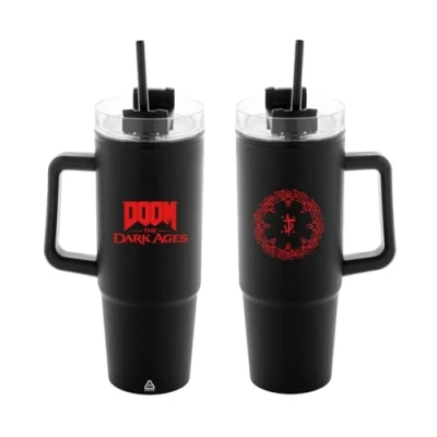 Afbeelding van DPI Merchandising Doom: The Dark Ages thermobeker schild zwart/rood