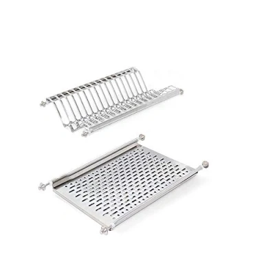 Afbeelding van Emuca Hangend afdruiprek voor borden en glazen, breedte 50 cm, binnenbreedte module 435 470 mm, roestvrij staal