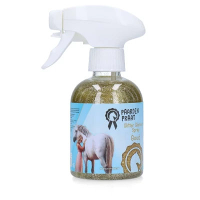 Afbeelding van Paardenpraat Spray Glitter Glamour Goud 250ml