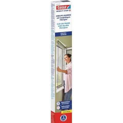 Afbeelding van tesa INSECT STOP CLIP ON Vliegenhor (b x h) 1 m 1.2 Antraciet stuk(s)