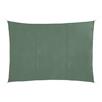 Afbeelding van Premium kwaliteit schaduwdoek/zonnescherm Shae rechthoekig groen 3 x 4 meter Terras/tuin zonwering