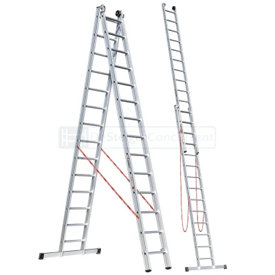 Afbeelding van Euroline 2 delige Reformladder 2x14 Sporten