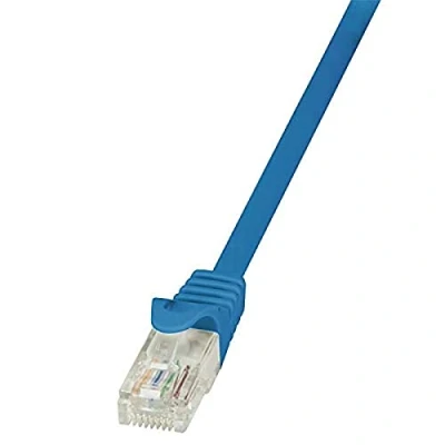 Afbeelding van LogiLink CP2026U RJ45 Netwerkkabel, patchkabel CAT 6 U/UTP 0.50 m Blauw Snagless 1 stuk(s)