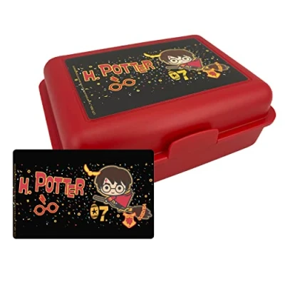 Afbeelding van United Labels Harry Potter Zwerkbal lunchbox met scheidingswand, rood