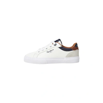 Afbeelding van Pepe Jeans Kenton Court Sneakers laag voor kinderen, Maat: 38, White Leer/ synthetisch