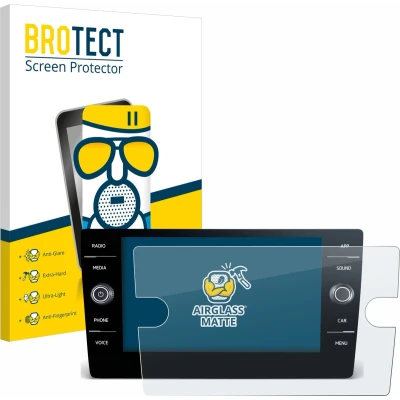 Afbeelding van BROTECT Screenprotector voor Volkswagen Tiguan 2021 Discover Media 8&quot; Folie Beschermfolie Beschermglas matte