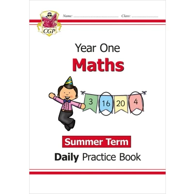 Afbeelding van CGP Year 1 Daily Workbooks KS1 Maths Practice Book: Summer Term