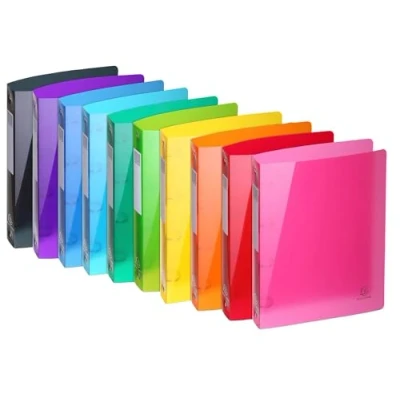 Afbeelding van Exacompta Iderama ringmap, voor ft A4, Uit PP met softcover, 4 ringen van 30 mm, geassorteerde kleuren 10 stuks