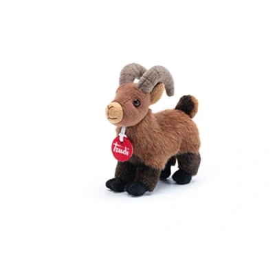 Afbeelding van Trudi Trudini knuffel Steenbok 16 cm Hoge kwaliteit pluche Knuffeldier voor jongens en meisjes Bruin 9x16x15 maat XS
