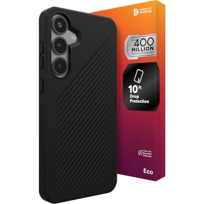 Afbeelding van ZAGG Luxe Grafeen Back Cover Zwart Samsung Galaxy S25+