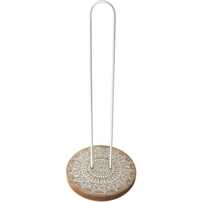 Afbeelding van Versa Houder Voor Keukenpapier Mandala Metaal Staal Hout Mdf 13 X 31 Cm