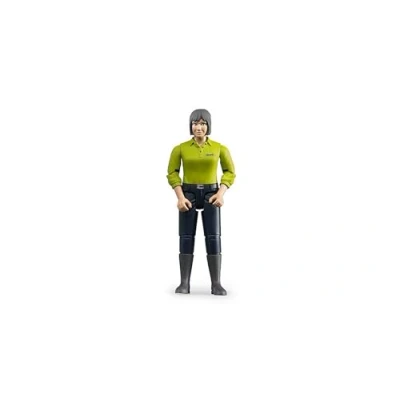 Afbeelding van Bruder BWorld Vrouw Met Blanke Huid En Donker Blauwe Broek