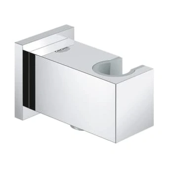 Afbeelding van Grohe Euphoria Cube wandaansluitbocht met wandhouder Chroom