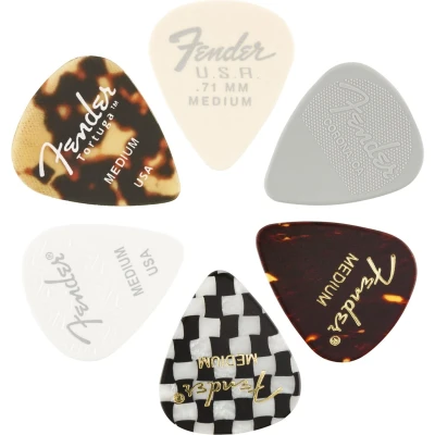 Afbeelding van Fender Material Medley plectrum Medium 6 stuks
