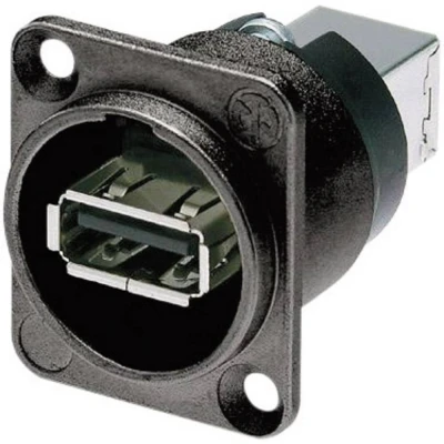Afbeelding van Omkeerbare USB Doorvoer 2.0 Bus, inbouw NAUSB W B Neutrik 1 stuk(s)