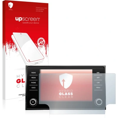 Afbeelding van upscreen Screenprotector voor Skoda Karoq Amunds Sportline 2021 Infotainment System Folie Beschermfolie Beschermglas transparant