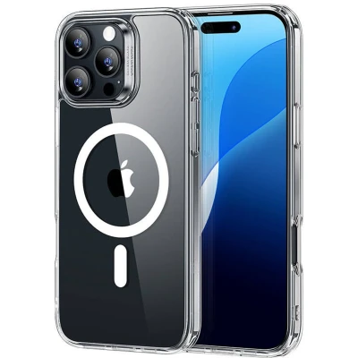 Afbeelding van ESR Classic Hybrid HaloLock Hoesje Geschikt voor Apple iPhone 16 Pro Compatibel met MagSafe en Back Cover Magneet Transparant
