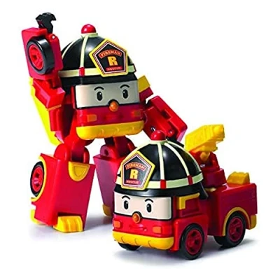 Afbeelding van Robocar Poli, transformeerbaar voertuig, 10 cm, Roy, verandert in een robot of auto, kinderspeelgoed, vanaf 3 jaar