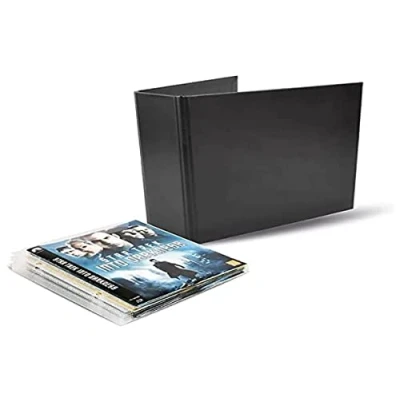 Afbeelding van 10265 Blu Ray Opbergpak Transparante tas met klep 50 stuks Zwarte Ordner 2