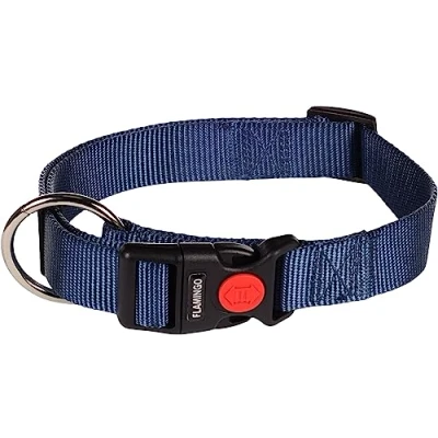 Afbeelding van Hond Halsband Ziggi Donkerblauw L 45 65cm 25mm