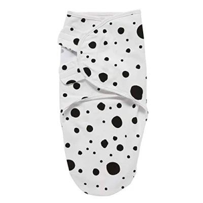 Image de Meyco Baby Dots Sac à dos, premier équipement nouveau né (Drap dos pour bébés de 0 3 mois, confort sommeil doux, respirant et absorbant l&#039;humidité, aide l&#039;endormissement), Noir