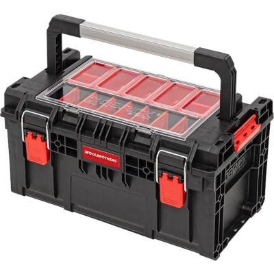 Afbeelding van Toolbrothers RHINO XL gereedschapskoffer ECO Handling+ met organizer stapelbaar 535 x 327 277 mm 26l IP66 10 verdelers + 5 inlays