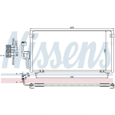 Afbeelding van Nissens Airco condensor 94702