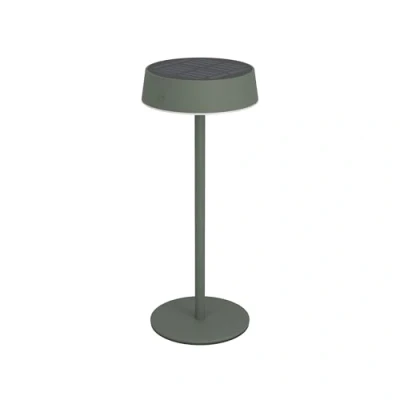 Afbeelding van EGLO Simeri Tafellamp op zonne energie voor buiten, draadloos, touchscreen, dimbaar, metaal, groen, warm wit, neutraal koud IP54