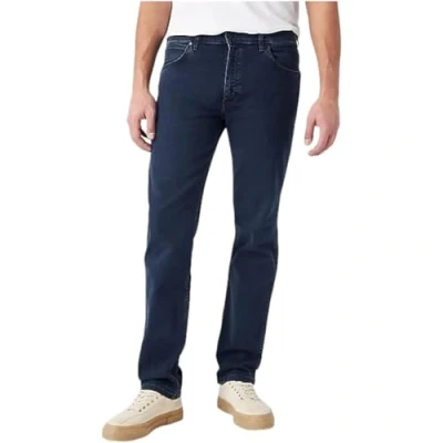 Image de Wrangler Greensboro Jeans pour homme Coupe droite Bleu Tailles W30 W42, fer, 44W / 34L
