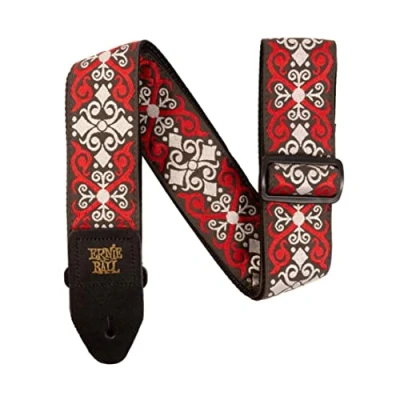 Image de Ernie Ball 4695 Sangle Jacquard red trellis