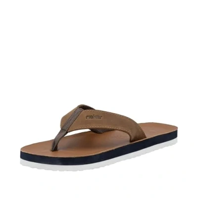 Afbeelding van Rieker Slippers Heren Bruin