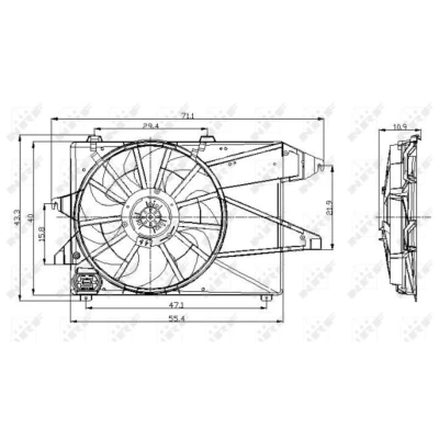 Afbeelding van Koelventilatorwiel NRF 47004
