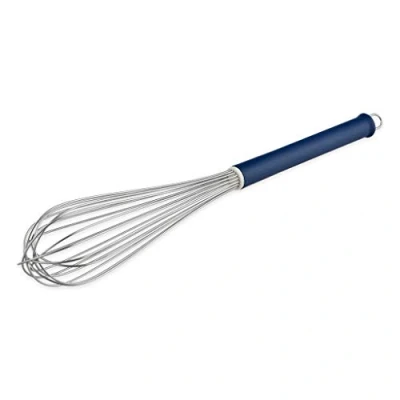 Afbeelding van thermohauser Garde (roestvrij staal), 45 cm lang, blauwe kunststof handgreep en ophanghaak, met 16 lussen
