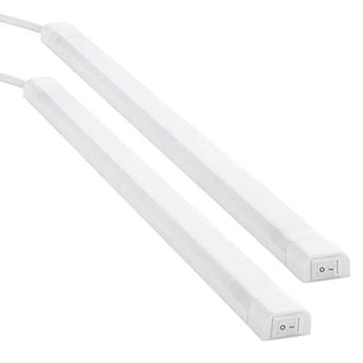 Afbeelding van Sebson 2 led inbouwlampen, 230 V, neutraal wit, kofferbakverlichting, 50 cm, 8 W, 700 lm, 4000 K, IP20, lichtstrip met stekker en schakelaar, 24 x 13 500 mm