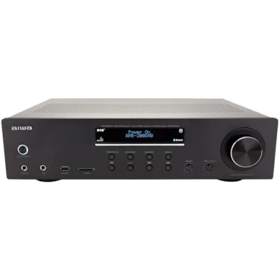 Afbeelding van Aiwa AMR 200DAB/BK versterker, AV ontvanger Dab+ met Bluetooth 5.0, 200 W, USB poort, SD kaartlezer, kleur: zwart