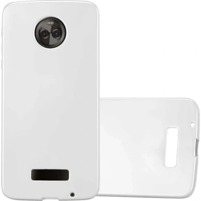Afbeelding van Cadorabo Hoesje geschikt voor Motorola MOTO Z in METALLIC ZILVER Beschermhoes gemaakt van flexibel TPU silicone Case Cover