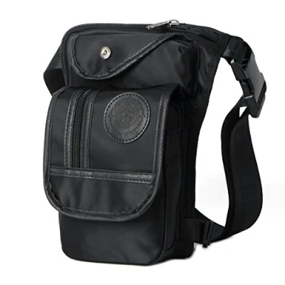 Afbeelding van Motorfiets Fiets Nylon Drop Beenzak voor Mannen Vrouwen Crossbody Schouder Taille Heuptasje Rijden Fietsen Reizen Outdoor Jagen Wandelen Tactische Dagrugzak