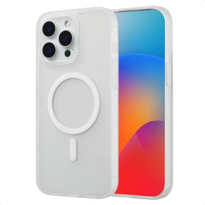 Afbeelding van imoshion Hoesje Geschikt voor iPhone 15 Pro Max Color Guard Backcover MagSafe Wit