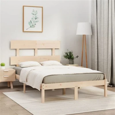 Afbeelding van vidaXL Bedframe massief hout 140x200 cm
