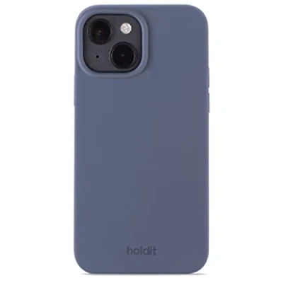 Afbeelding van Holdit Hoesje Geschikt voor iPhone 14 / 13 Siliconen Silicone Case donkerblauw