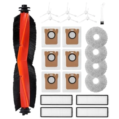 Afbeelding van SOBEAU Accessoires voor Dreame L10s Ultra/ L10 Ultra/Xiaomi X20+ stofzuiger, 1 hoofdborstel, 6 zijborstels, 4 HEPA filters, doekjes, stofzakken, reserveonderdelen