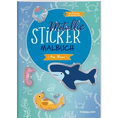 Afbeelding van Metallic Sticker Malbuch. Am Meer