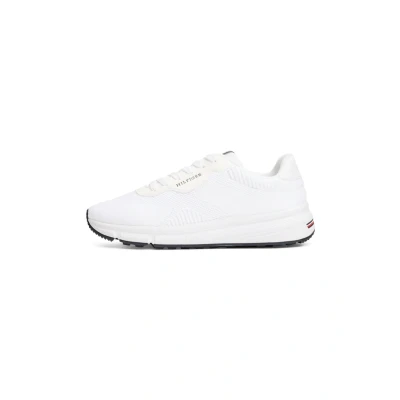 Afbeelding van Tommy Hilfiger Lightweight RWB Sneakers laag, Heren, Maat: 44, White Polyester