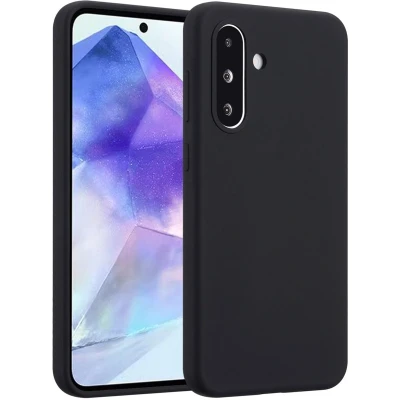 Afbeelding van Accezz Hoesje Geschikt voor Samsung Galaxy A36 Liquid Silicone Backcover Zwart