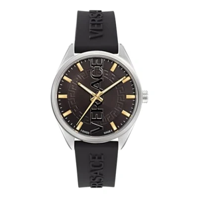 Afbeelding van Versace Watches Vertical Horloge, Heren, Maat: One Size, Black
