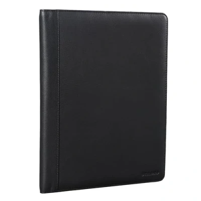 Afbeelding van STILORD Malcolm Vintage documentenmap van echt leer voor werk, vergadering, conferentie, DIN A4, kleur: zwart