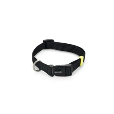 Afbeelding van Beeztees Nylon Halsband Uni Zwart 35 50cmx20mm