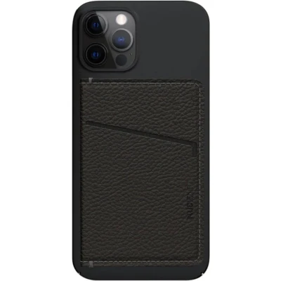 Afbeelding van Nudient Card Holder Leather Ink Black